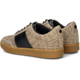 La Strada - Dames Sneaker - Zwart - Textiel - Strass Steentjes