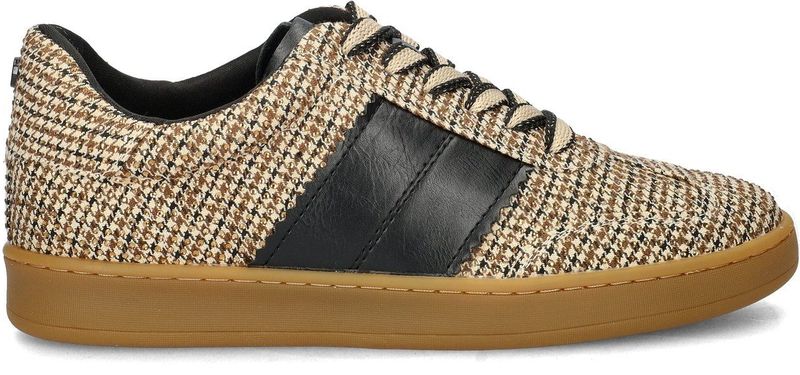 La Strada - Dames Sneaker - Zwart - Textiel - Strass Steentjes