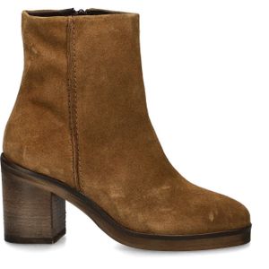 Nelson - Enkellaarsjes - Suède - Zwart - Imitatieleren Voetbed