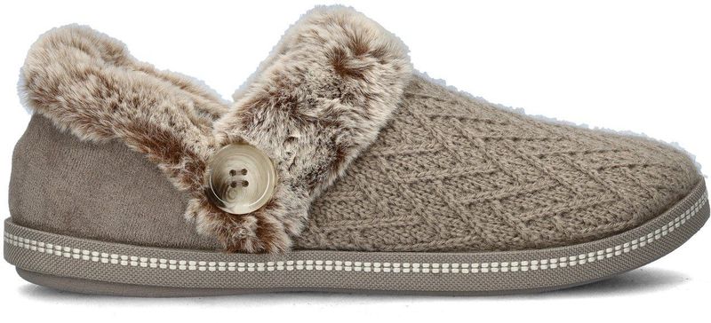 Skechers - Cozy Campfire - Pantoffels - Vegan - Imitatiebont - Memoryfoam-voetbed