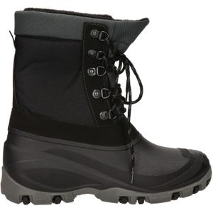 Snow Fun - Heren Snowboots - Zwart - Rubber/Nylon - Warm Gevoerd