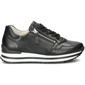 Gabor - Comfort Optifit - Sneakers - Zwart - Leer