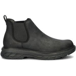 Skechers - Lockett Heath - Chelsea Boots - Zwart - Gewaxt Leer