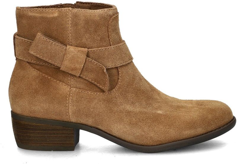 Skechers - Texas - Enkellaarsjes - Zwart - Suède - Memoryfoam Voetbed