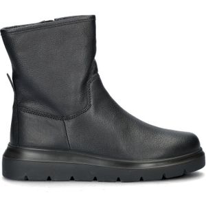 Ecco Nouvelle Limestone Leren Enkelboots Zwart