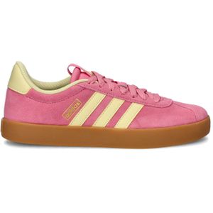 adidas - Gevoerde Sneakers - Gecoat Leer - Zwart - Vetersluiting