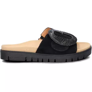 Hartjes, 122.1221/99 47.00, Blauwe Dames Slipper Met Een Uitneembaar Voetbed Wijdte H