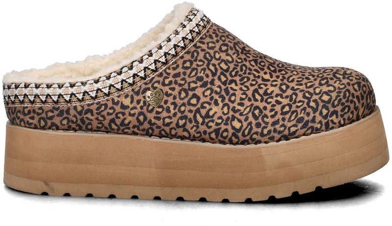 Bobs Keepsake - Pantoffels - Gevoerd met Teddystof - Plateauzool