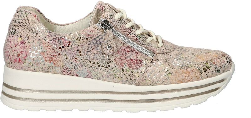 Waldläufer - H-Lana - Sneakers - Slangenprint - Suède - Uitneembaar Voetbed