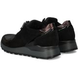 Waldläufer - Hiroko - Dames Sneakers - Suède en Textiel - Zwart