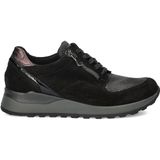 Waldläufer - Hiroko - Dames Sneakers - Suède en Textiel - Zwart