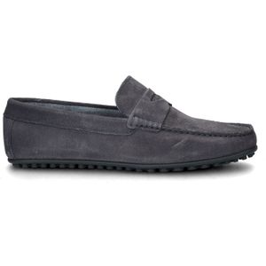 Nelson - Heren Loafer - Suède - Zwart - Leren Voetbed
