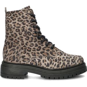 Shoecolate - Veterboots - Animal Print - Suède - Chunky Rubberen Loopzool