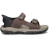 Skechers - Tresmen Reece - Sandalen - Donkerbruin - Maat 44