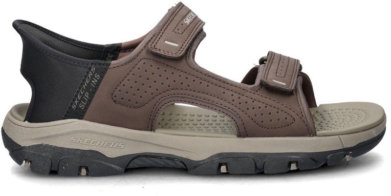 Skechers - Tresmen Reece - Sandalen - Donkerbruin - Maat 44