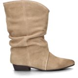Shoecolate - Dames Boot - Sand - Suède - Plooilaars