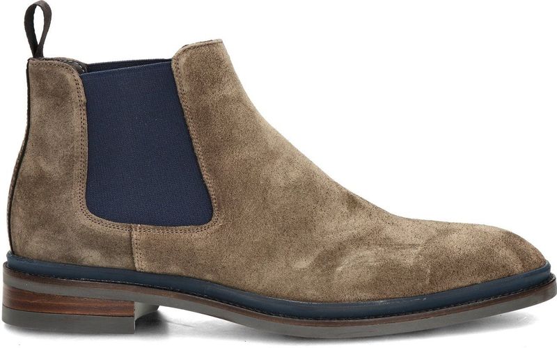Giorgio - Chelsea Boots - Azzurro - Suède - Kalfsleer - Rubberen Loopzool