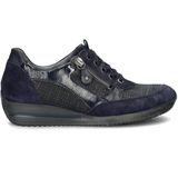 Waldläufer - Himona - Lage Sneakers - Suède - Dames - Breedtemaat H