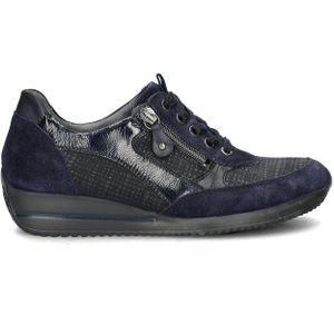 Waldläufer - Himona - Lage Sneakers - Suède - Dames - Breedtemaat H
