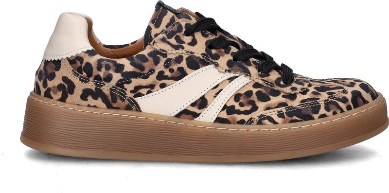 Gabor - Comfort Optifit - Lage Sneakers - Panterprint - Leren Voetbed