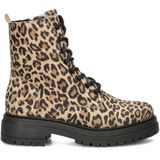 Shoecolate - Veterboots - Animal Print - Suède - Chunky Rubberen Loopzool