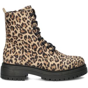 Shoecolate - Veterboots - Animal Print - Suède - Chunky Rubberen Loopzool