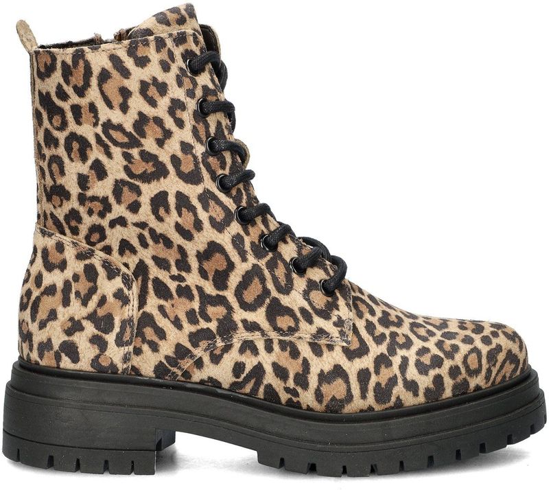 Shoecolate - Veterboots - Animal Print - Suède - Chunky Rubberen Loopzool