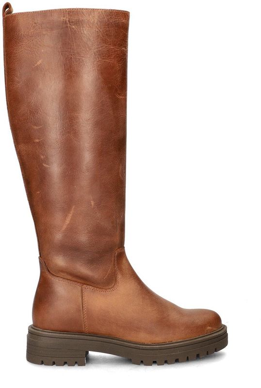 Nelson - Hoge Laarzen - Zwart - Gewaxt Leer - Gevoerd met Textiel