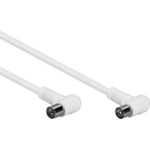 Antenne Kabel Coax Haaks - Wit