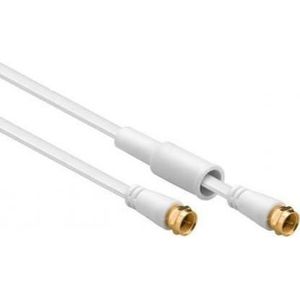 F-connector kabel - Plat - 10 meter - Goobay