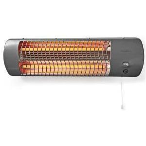 Nedis HTBA10GY Badkamer Verwarming 1200 W Instelbare Thermostaat 2 Verwarmingsmodi X4 Grijs