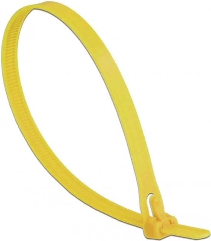 Delock - Kabelbinders - Geel - Nylon 66 - 100 Stuks