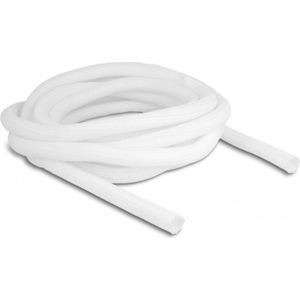 Delock Geflechtschlauch zelfsluitend, 5 m x 16 mm, wit. - Delock