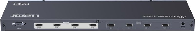 4 naar 4-Poorts HDMI matrixschakelaar