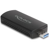 Delock - Wi-Fi 6E - Dualband WLAN USB-adapter - Zwart - AX5400 2 x 2402 + 574 Mbps