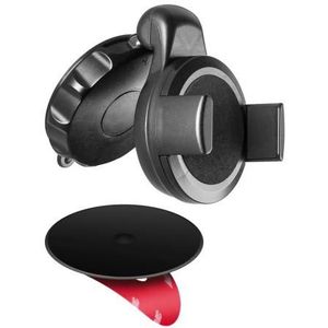 Goobay - Smartphonehouder - Zwart - Zuignap - 360° Draaimechanisme