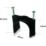 Kabel - Rond - Kunststof - Maximaal 40 mm - 12 Stuks