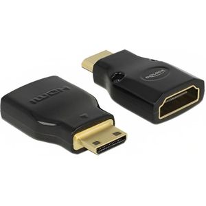 Mini HDMI naar HDMI verloopstekker - Delock
