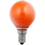 Schiefer - Universele Bolgloeilamp - Oranje - E14 - 15 Watt