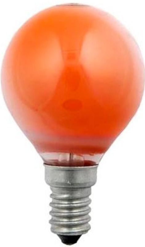 Schiefer - Universele Bolgloeilamp - Oranje - E14 - 15 Watt
