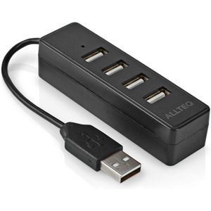 USB-Hub 4-Poorts USB 2.0 Zwart