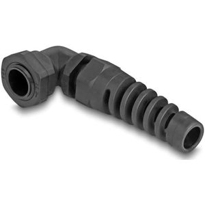 Kabelwartel - Haaks - Zwart - Kunststof - IP68