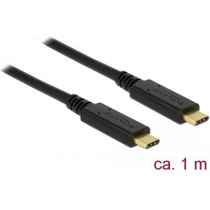 Delock USB 3.1 Gen 2 (10 Gbps) Kabel Type-C naar Type-C 1 m 5 A E-Mark