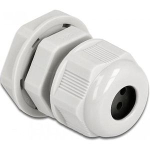 Delock - Kabeldoorvoer - Grijs - Kunststof - IP68 Waterdicht - 2 Stuks