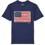 Polo Ralph Lauren - Gebreid Katoenen T-shirt - Blauw - Korte Mouwen - 8 Jaar