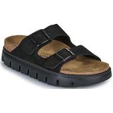 Birkenstock - Arizona - Muiltjes - Suèdeleer - Plateauhak 32 mm