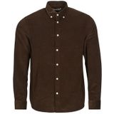 SELECTED - SLHDANNI - Overhemd - Donkerbruin - Corduroy - Lange Mouw