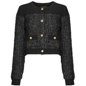 Karl Lagerfeld  BOUCLE KNIT CARDIGAN  Vesten  dames Blauw