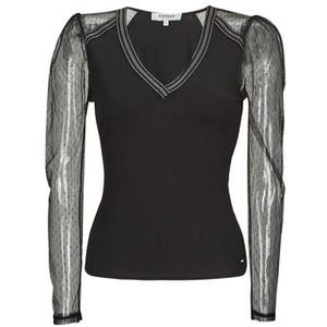 Morgan Mesh Top Zwart