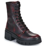 Artvoor vrouwen. 113751101003_001 Leren enkellaarsjes 1375 zwart (36), Leer, 3 tot 5 cm, Veters, Ritssluiting, Casual